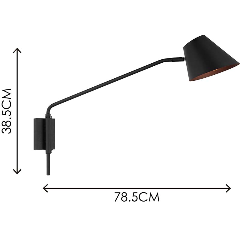 Elegante applique da parete dal design autentico nordico Creativo con lampade da parete a braccio oscillante E27 dim