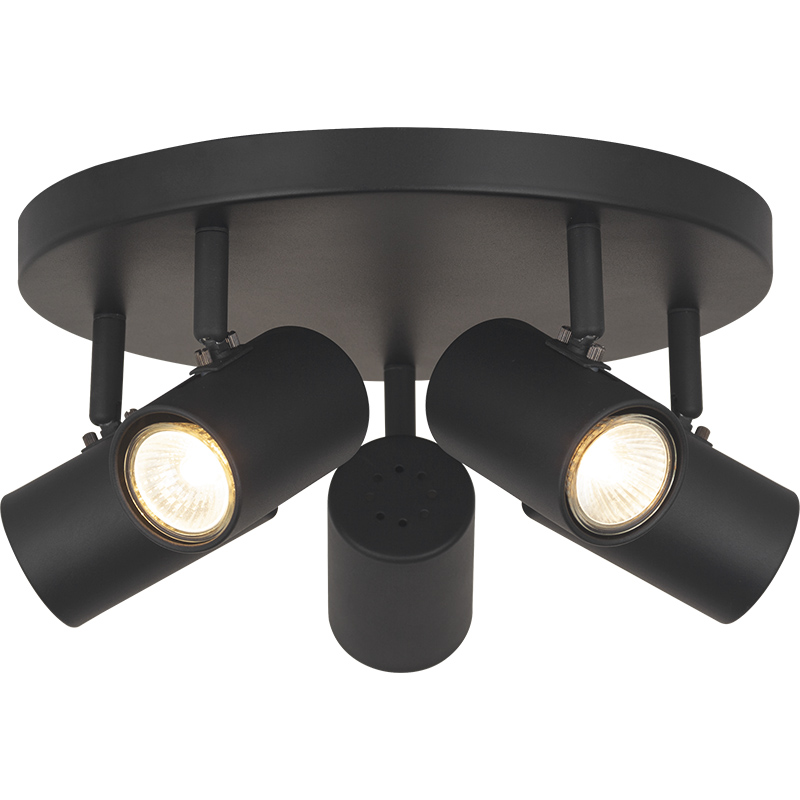 Lampada da soffitto in stile nordico moderno Lampada da soffitto decorativa semplice 5lys Sandy Black GU10