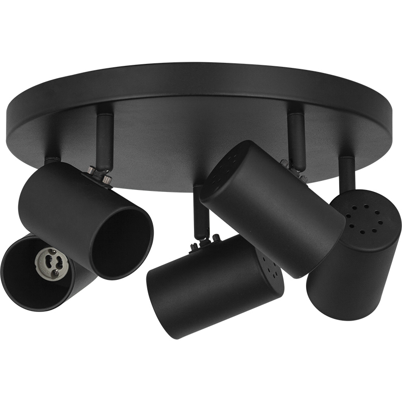 Lampada da soffitto in stile nordico moderno Lampada da soffitto decorativa semplice 5lys Sandy Black GU10