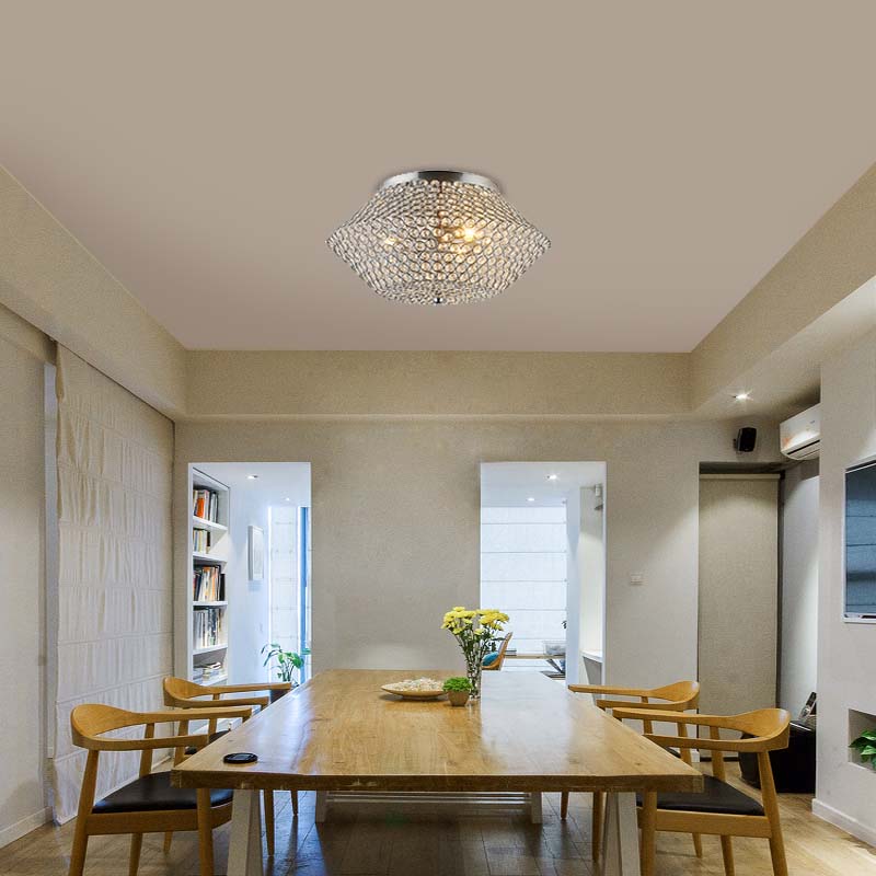 Design elegante della lampada da soffitto Shinny Bling con paralume in cristallo Bling alto e trasparente G9