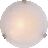 Moderno e attraente vetro smerigliato con clip in metallo Decor Lampada da soffitto Dia.25cm E27