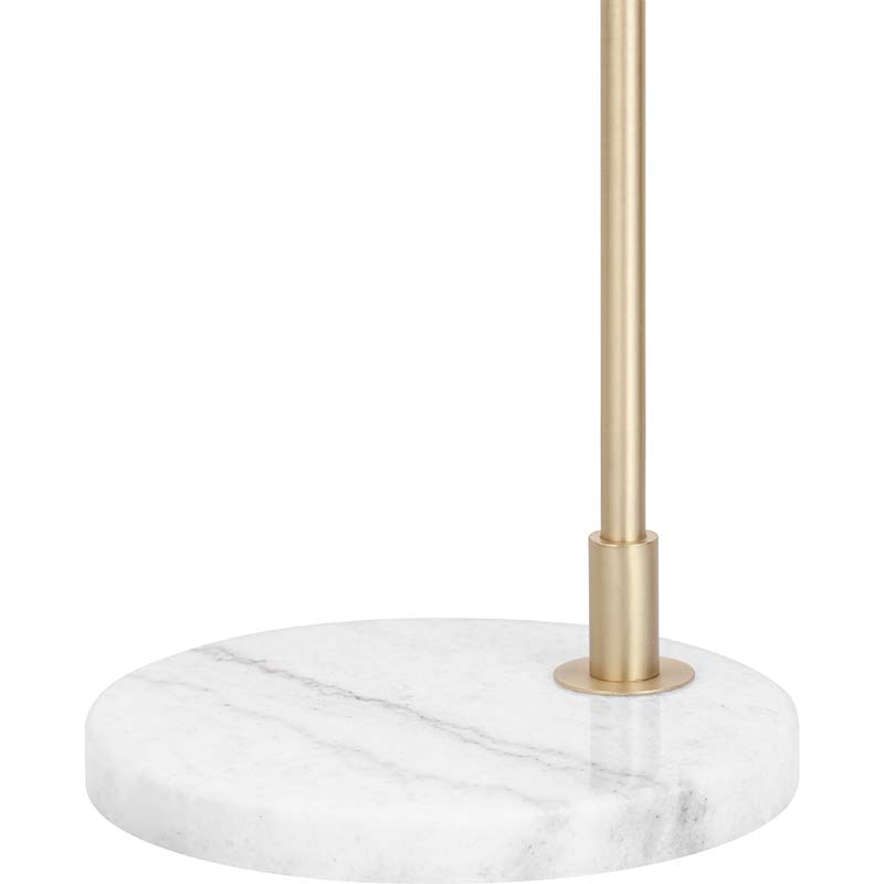 Elegante lampada da terra dal design autentico nordico per la lettura bianco opaco E27