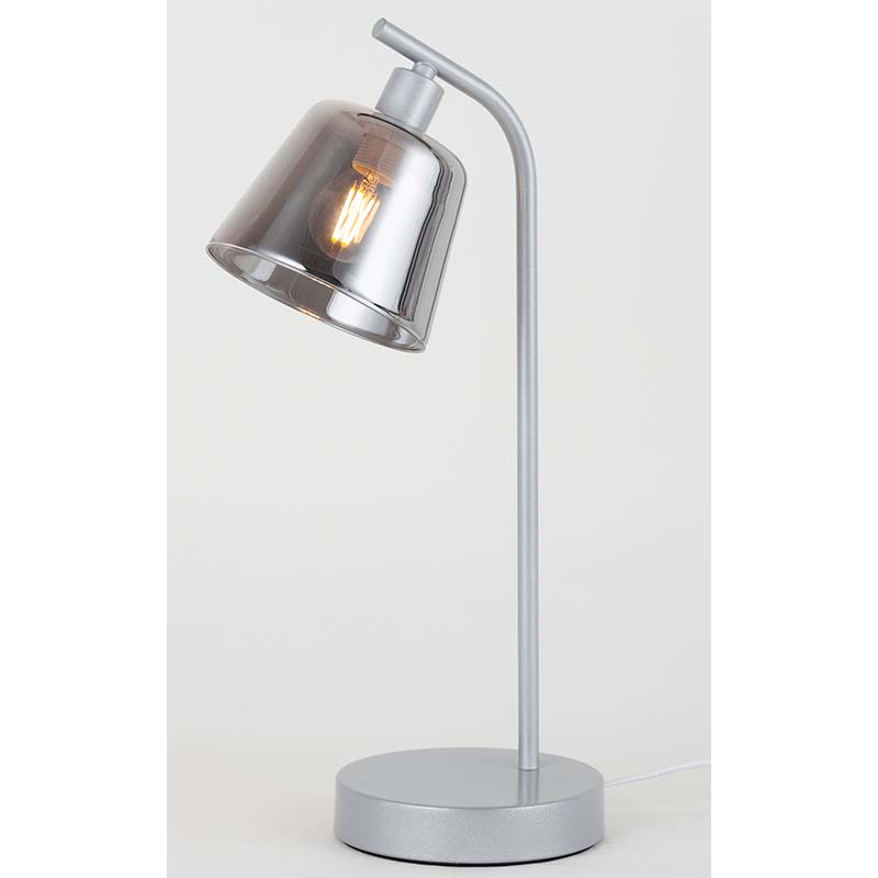 Lampada da tavolo in metallo nordico in vetro Lampada da comodino industriale E14 dim