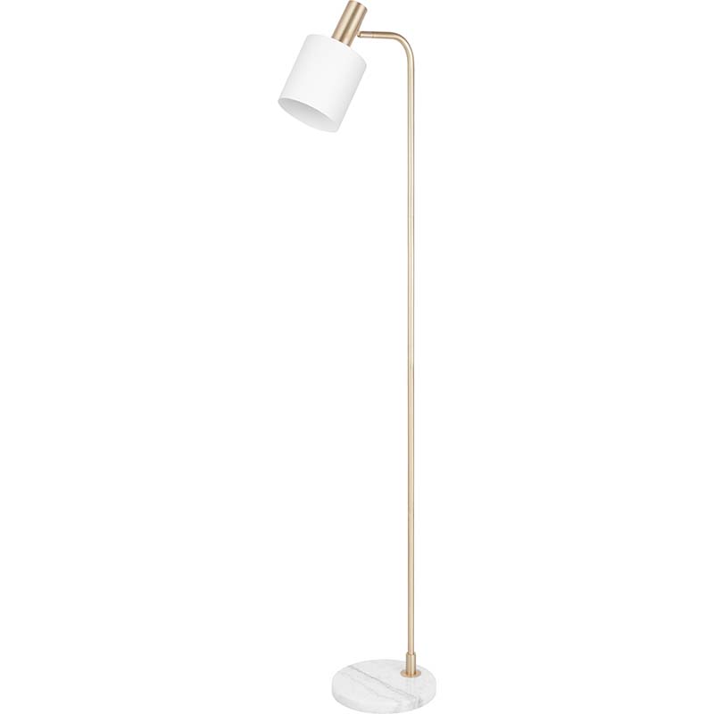 Elegante lampada da terra dal design autentico nordico per la lettura bianco opaco E27