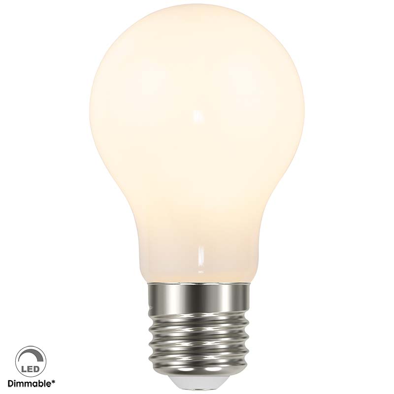 Illuminazione con Lampadina Opale Dimmerabile 230V E27 A60 LED 7W