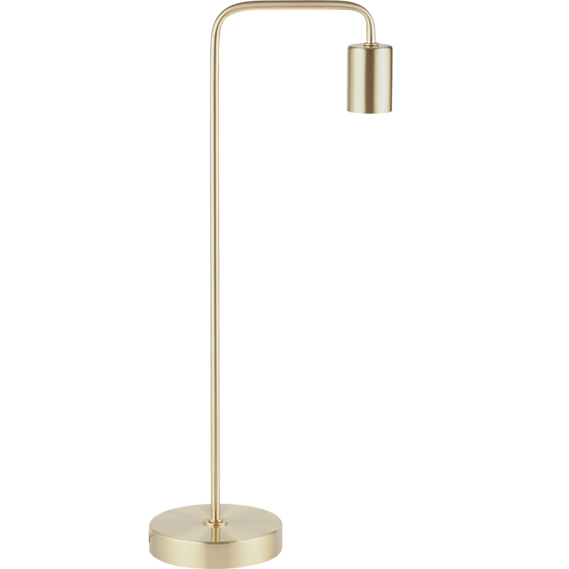 Lampada da tavolo semplice e moderna dal design autentico Lampada da tavolo industriale vintage Ottone opaco E27