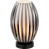 Lampada da scrivania decorativa in design Calamaris con attacco E14 e colore grigio fumo