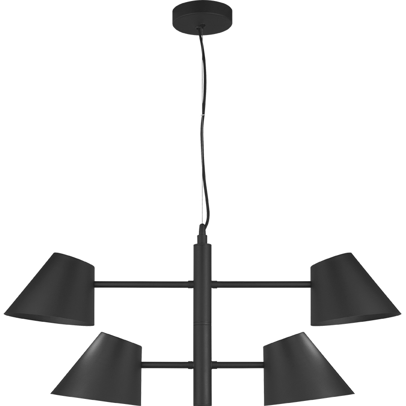 Nordic Modern Simple Light con Twin Swing Arms Lampada a sospensione a soffitto regolabile 4lys E27