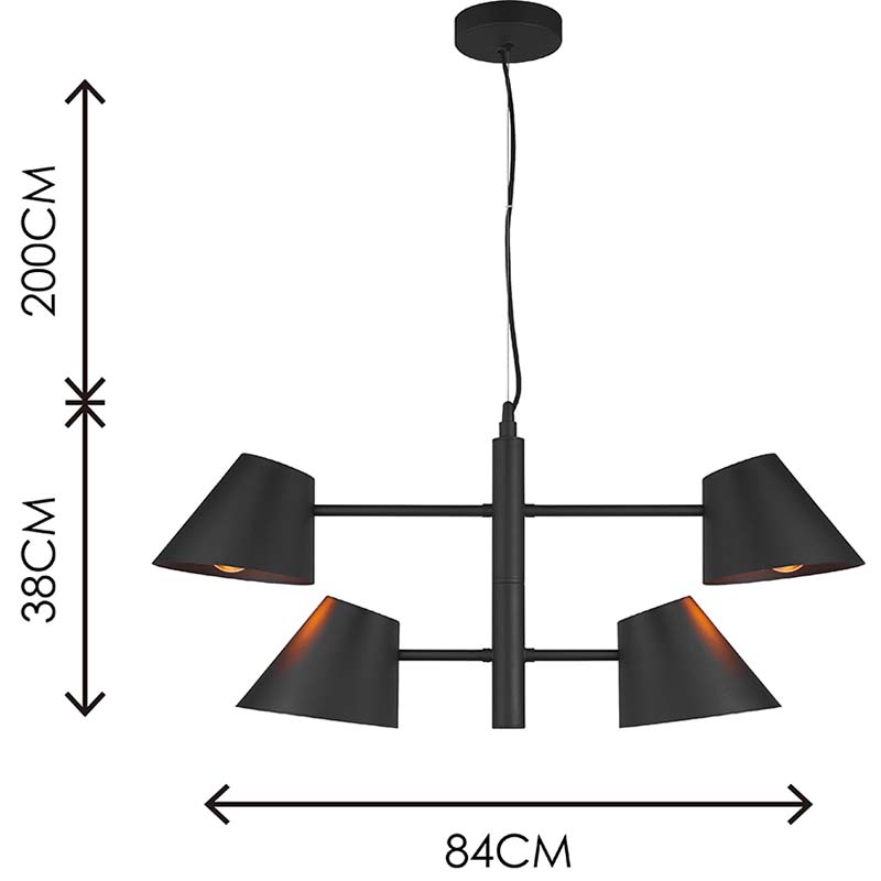 Nordic Modern Simple Light con Twin Swing Arms Lampada a sospensione a soffitto regolabile 4lys E27