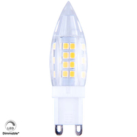 Lampadina LED G9 dimmerabile con un consumo energetico di 4 W e una temperatura di colore bianco puro, solo 18 mm di diametro