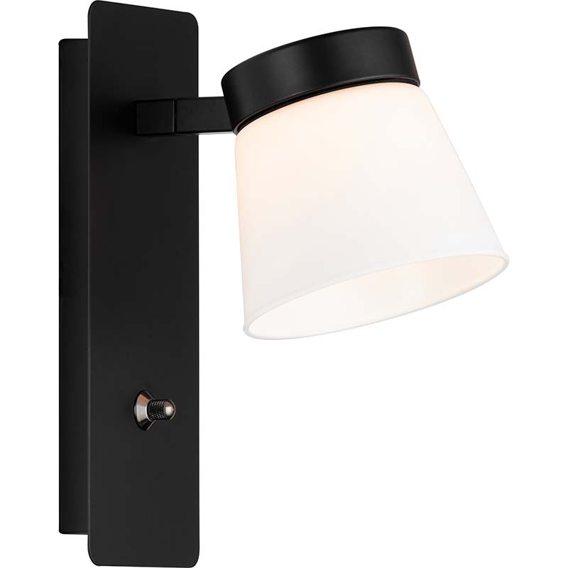 Lampada da parete moderna Lampada decorativa per la casa con paralume in vetro opalino G9 dim