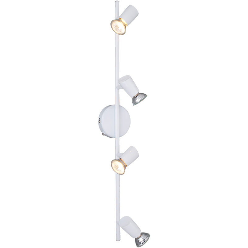 Faretto da soffitto orientabile dal design moderno semplice e semplice 4lys Shinny White GU10