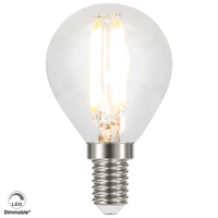 Illuminazione con lampadina trasparente dimmerabile 230V E14 G45 LED 4W