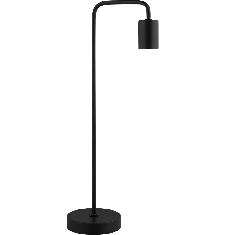 Lampada da tavolo semplice e moderna dal design autentico Lampada da tavolo industriale vintage nero opaco E27