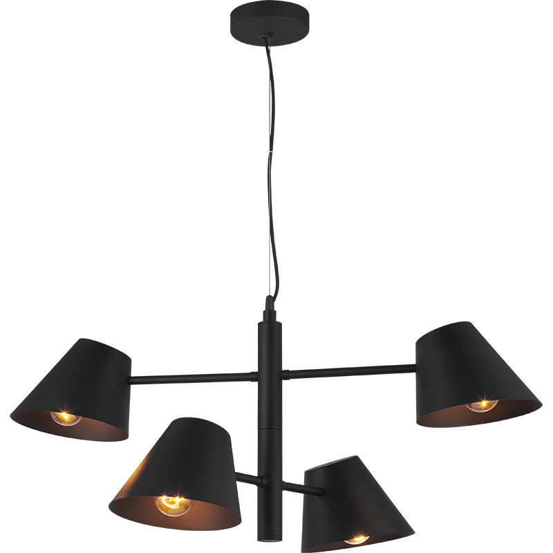 Nordic Modern Simple Light con Twin Swing Arms Lampada a sospensione a soffitto regolabile 4lys E27