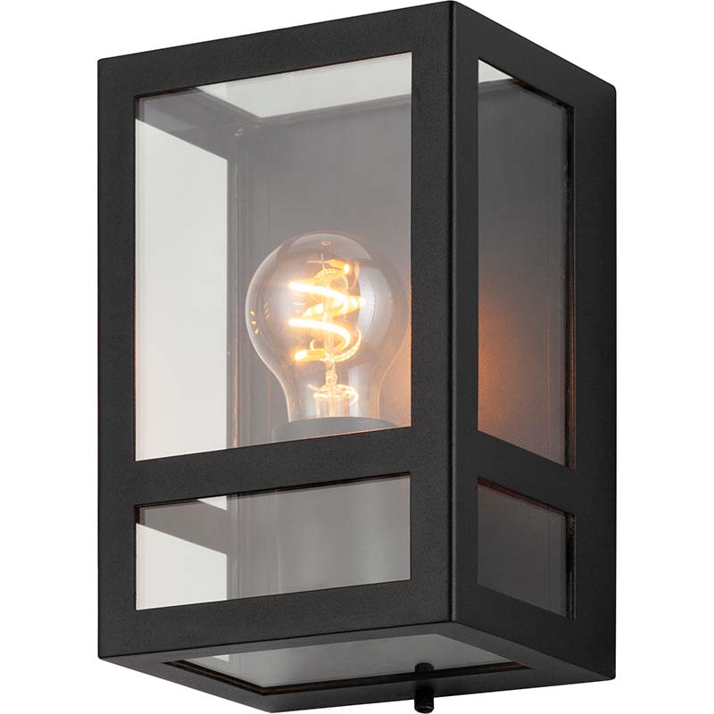 Lampada da parete per esterno Mandal Simplism Glass Box E27 IP44