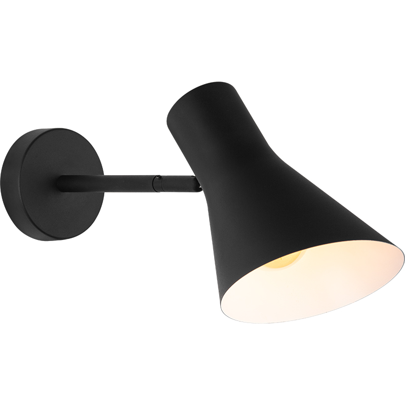 Elegante lampada da parete con applique da parete nera dal design autentico nordico E27