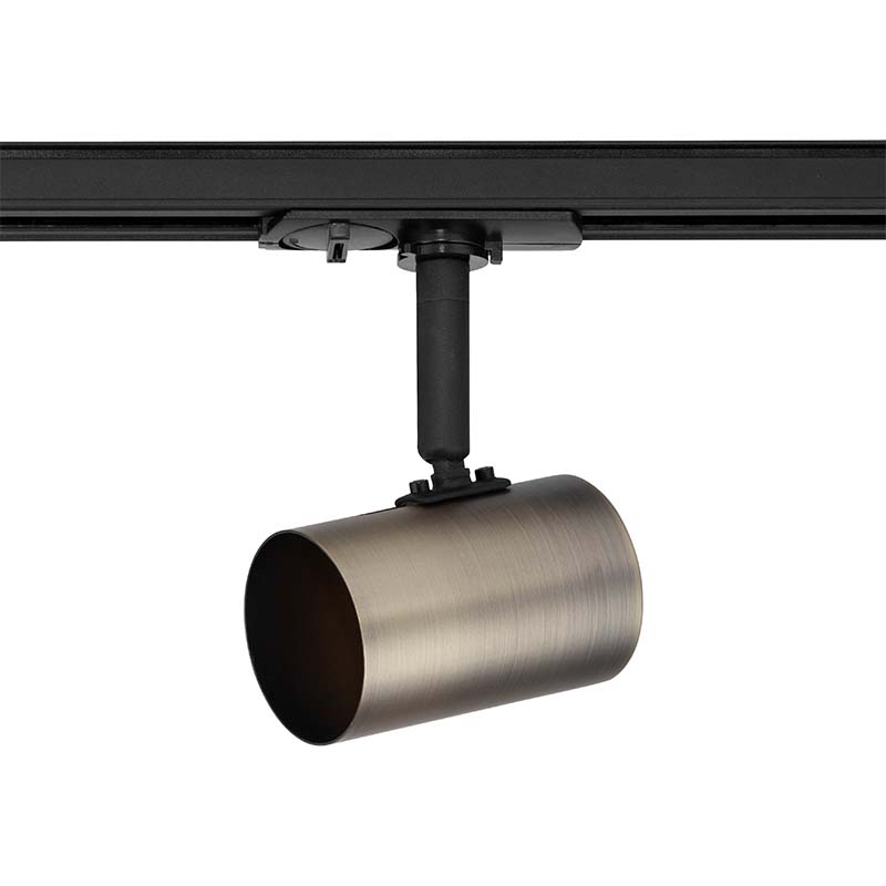 Fai da te 3-Wire Track Rail Surface Spot Light Set in ottone antico opaco con attacco GU10