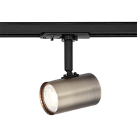 Fai da te 3-Wire Track Rail Surface Spot Light Set in ottone antico opaco con attacco GU10